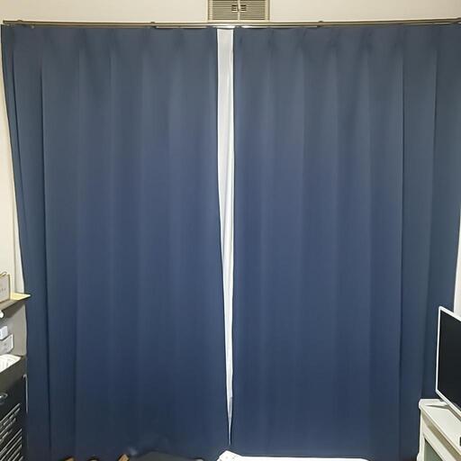 遮光1級 カーテン（幅110cm、丈210cm）　レース　セット