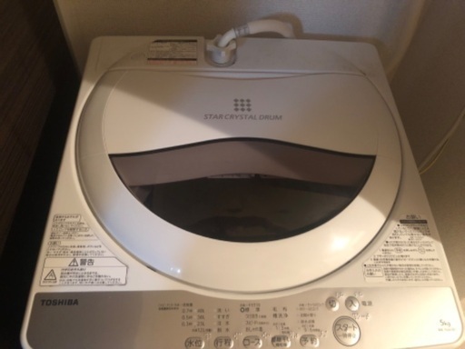 東芝　洗濯機　5キロ