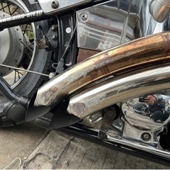 バイクマフラーの傷を直して欲しい　助けていただきたいです。