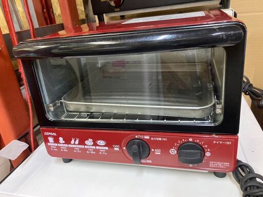 ☆中古￥1,500！電響社　オーブントースター　家電　DT-M110-RD型　2018年製　【BE179】
