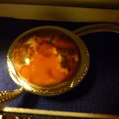 （管理A -３）九谷焼金属チェーンループタイ美品