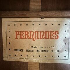 1970年代　国産希少アコースティックギター　FERNANDES Ｗ-150の画像