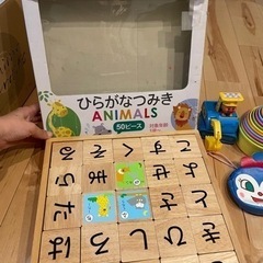 ひらがなつみき、アンパンマンつみかさねカップ、乗り物おもちゃまとめての画像