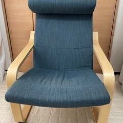 IKEA ポエング　1人用チェア　パーソナルチェア　オットマン　　の画像