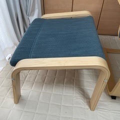 IKEA ポエング　1人用チェア　パーソナルチェア　オットマン　　の画像