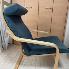 IKEA ポエング　1人用チェア　パーソナルチェア　オットマン　　の画像
