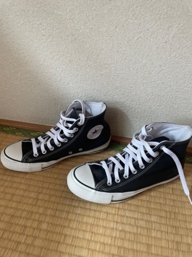 【最終値下げ】スニーカー コンバース 黒 ハイカット 26センチ