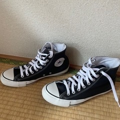 【最終値下げ】スニーカー コンバース 黒 ハイカット 26センチ