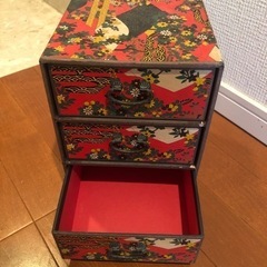和風小物入れ 引き出しの画像