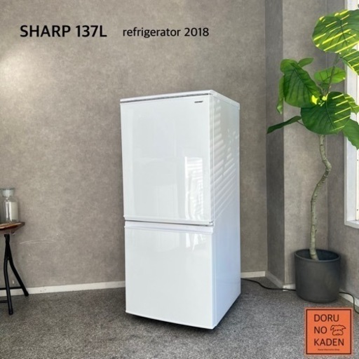 ☑︎ご成約済み SHARP 一人暮らし冷蔵庫 137L✨ 洗練ホワイト