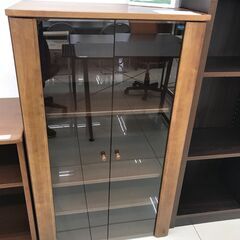 ★ジモティ割あり★  キャビネット ブラウン H117.5×D4...
