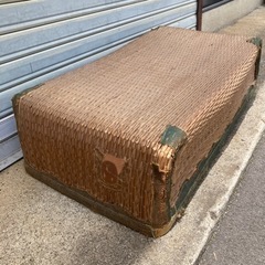 古い柳行李　つづら　古民具　昔の衣装ケース　押入れなどにの画像