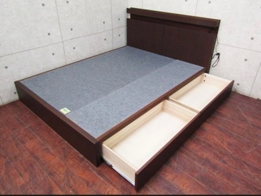 【引き取り限定】 最高級 Dreambed ドリームベッド　ワイドダブル ベッドフレーム F-258 Q1ハイクラスモダン