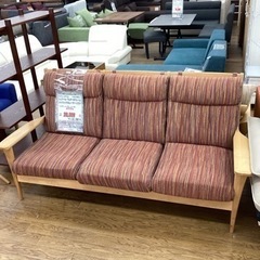 KE-62【新入荷　リサイクル品】ウィドゥスタイル　シュプール　ハイバック3シーターソファ　アルダー材の画像