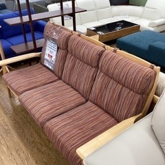 KE-62【新入荷　リサイクル品】ウィドゥスタイル　シュプール　ハイバック3シーターソファ　アルダー材の画像