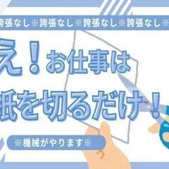 ボタンを押すだけ！？機械を操作してただデカい紙をカットするだけの...