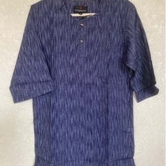 未使用◆メンズ◆ヘンリーネックしじら織スーツ◆夏用の画像