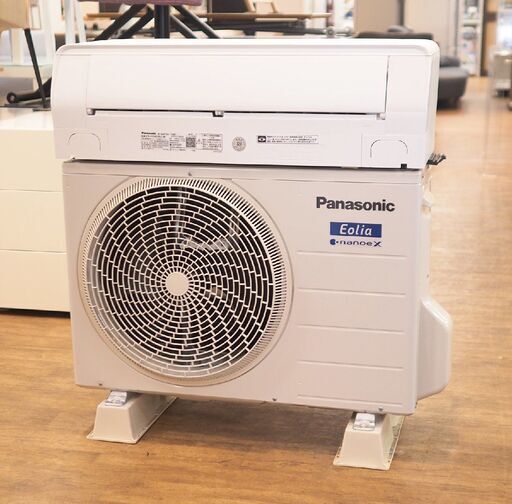 (Y)北大前! 札幌 引取 Panasonic パナソニック CS-EX403D2 ルームエアコン エオリア ナノイーX 2023年製 冷房～17畳 暖房～14畳 200V クリスタルホワイト 2035556