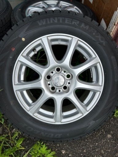 ホイール　DUFACT 15インチ PCD100 5穴 タイヤ　DUNLOP WINTERMAXX  195/65 R15  2021