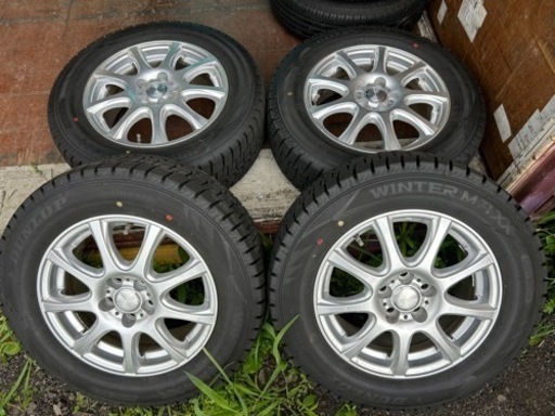 ホイール　DUFACT 15インチ PCD100 5穴 タイヤ　DUNLOP WINTERMAXX  195/65 R15  2021年製