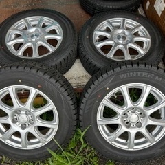 ホイール　DUFACT 15インチ PCD100 5穴 タイヤ　DUNLOP WINTERMAXX  195/65 R15  2021年製