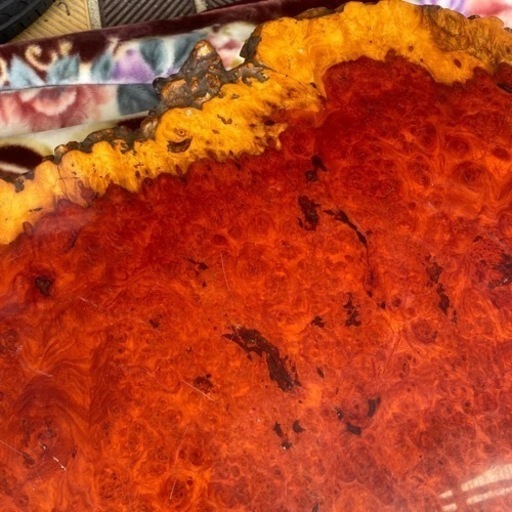 配送方法変更可能！高級 花梨 大 テーブル 座卓 一枚板 瘤 昭和レトロ 和 インテリア