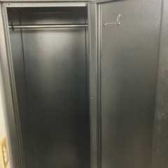 A2405-995 スチールロッカー 黒 キズ、汚れ有②の画像
