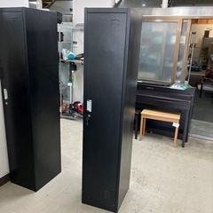 A2405-994 スチールロッカー 黒 キズ、汚れ有①