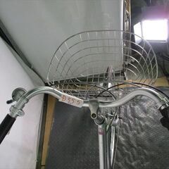 D555　★限定特価★ 中古自転車 【27インチ　アサヒ　シルバー　ママチャリ　6段　LEDオートライト 】 の画像