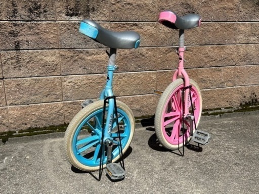 自転車 一輪車　2台セット　ヘルメット、プロテクター付