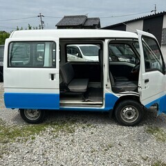 総額13.0万円★車検R7年4月★車内広々フラット軽箱バン★Tベル済★スバル サンバーバン VB(TV1) 13.9万キロ 平成12年式 ホワイトの画像