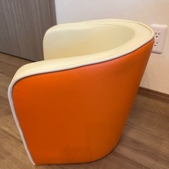 子供用　キッズソファー　オレンジの画像