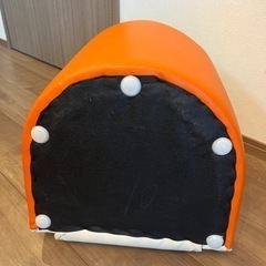 子供用　キッズソファー　オレンジの画像