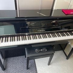 YAMAHA ヤマハ ハイブリッドピアノ NU1 2012年製 88鍵盤 電子ピアノ アップライトピアノ キーカバー/椅子付き 音出し確認済みの画像