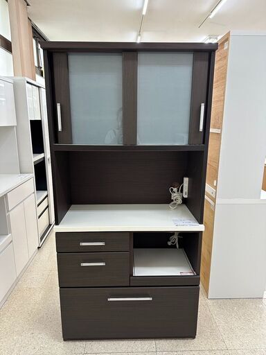 ★ジモティ割あり★ ニトリ レンジボード ダークブラウン H180×D40×W88 クリーニング済み TJ6143