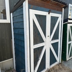 希望者音信不通の為再掲載  引き取り限定 大型木製収納庫 アメリカンガレージの画像