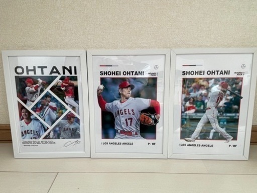 セット売り　大谷翔平のポスター　フレーム付き