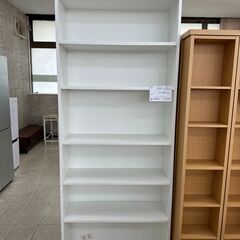 ★ジモティ割あり★  本棚 白 H202.5×D28×W80 ク...
