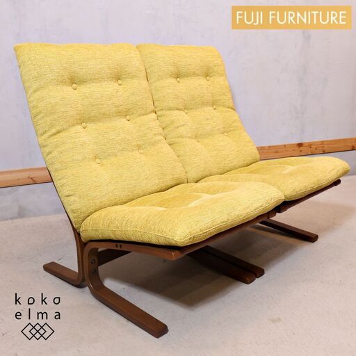 FUJI FURNITURE(冨士ファニチア)のAgio(アージオ) ソファ 2Pソファ。曲木フレームから生み出される柔らかくしなやかな座り心地のセパレート型2人掛けソファー。軽量で持ち運びも楽々♪