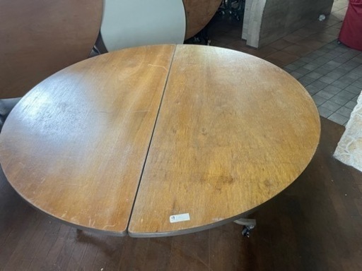 折りたたみ式1800テーブルと回転テーブルセット1セット10000円