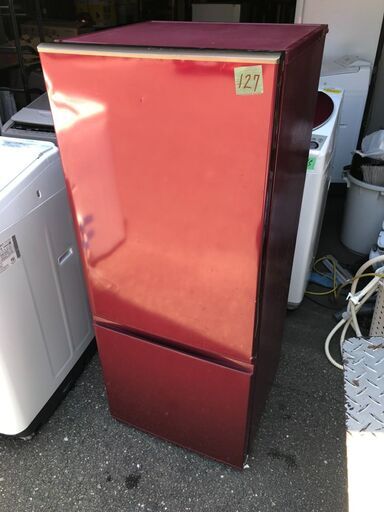 NO 127❗️北九州市内配送設置無料 AQR-BK18G-R 冷蔵庫 レッド [2ドア /右開きタイプ /184L]