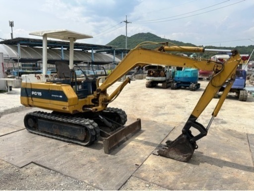 コマツKOMATSU PC15-2 ユンボ 3385時間. 1.5トンクラス