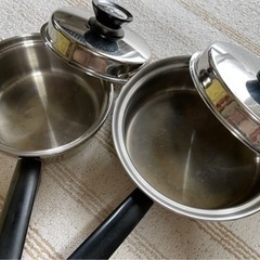 【引き取り日限定】アムウェイ　フライパン、小ソースパン美品