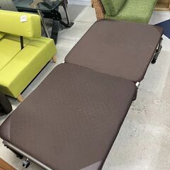 折りたたみベッド　No.13232　ブラウン　シングル　【リサイクルショップどりーむ天保山店】の画像