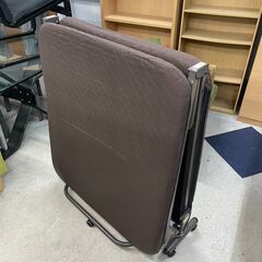 折りたたみベッド　No.13232　ブラウン　シングル　【リサイクルショップどりーむ天保山店】の画像