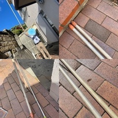 決定しました　　コンパネ板13枚➕台車3台➕長い物干し竿➕赤い机　セットの画像