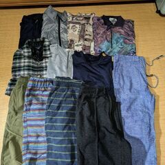 メンズ Mサイズ 12着まとめて トップス ズボン ハーフパンツの画像