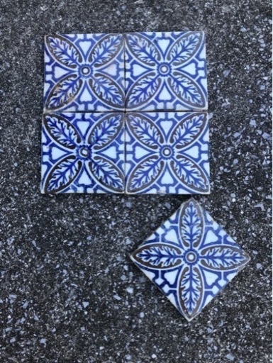 レトロタイル(年代物) サイズ15×15厚み1.6センチ ６０枚セット