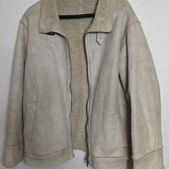 ユニクロ　フェイクスエード　 ボア　ライダース　Ｌサイズ　の画像