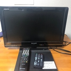 卓上テレビ、DVDプレイヤー、Wiiセット、DVD(洋画＆邦画)
